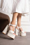 Most Comfortable Bridal Shoes, High Heeled Bridal Shoes for Scalloped Feet - 3