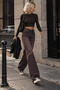 New Season Burgundy - Brown Color-Toned Straight Fit Jeans - 2