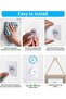 Adhesive Wall Hooks : 18Pcs Transparent Heavy Duty Self-Sticking Hangers Without Nails, Wa - 7