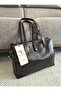 Soft Leather 3-Compartment Large Size Women's Handbag - 6