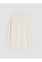 Two Mt Shop Quality Lcw Everyday Ecru Diving Fabric Stone Oversized Women's Sweatshirt Tunic - 6