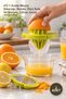 2-in-1 Citrus Juicer with Grater – 4-in-1 Fruit Juicer, Grater, Measuring Cup and Strainer, Citrus Juicer