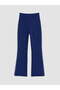 Two Mt Shop Quality Lcw Kids Navy Blue Girls' Spanish Style Soft Touch Leggings