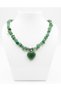 Women's Natural Jade Stone (Aventurine) Heart Pendant – Natural Stone Necklace That Brings Luck, Balance, and Abundance