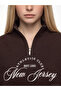 Rmz Gi̇yi̇m Farkiyla Stand Collar Loose Fit Women's Thick Sweatshirt - 4