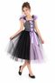 Girl's Halloween Maleficent Witch Costume Haloween Party Dress - 4