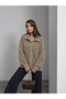 Women's Marly Shirt Collar Buttoned Oversize Balloon Sleeve Knitwear Cardigan