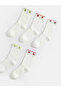 Two Mt Shop Quality Lcw Dream Ecru Printed 5-Pack Women's Socks - 2