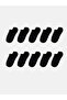 Two Mt Shop Quality Lcw Dream Black Plain 10-Pack Women's Sneaker Socks