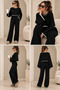 Knitwear Piping Transition Detail Sports Knitwear Double Set - 5