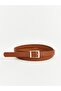 Two Mt Shop Quality Lcw Accessories Brown Plain Women's Belt - 2
