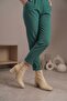 Orthopedic Zippered 7 cm Heel Inner Lining Cotton Daily Women's Leather Boots - 6