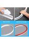 39Inch Collapsible Shower Threshold Water Dam 2" High Shower Barrier Water Stopper 2" Tall Shower Water Guard To Keep Water In Shower Dry And Wet Separation Bathroom Wheelchair Accessible 3.28Ft - 6