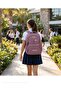 Purple Backpack School Bag with 4 Pockets Water Resistant 45X30X15 cm Size Backpack - 2