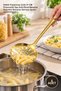 5 Pieces Metal Serving Colander - Perforated Stainless Steel 27 cm Ergonomic Handle Gold Color Pasta Frying Skimmer Serving Spoon