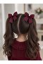 Pearlized Burgundy Ribbon Clip Buckle Set - 2