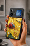 Gm 26 Pro Compatible Printed, Matte Black, Soft Silicone, Protective, Shock Absorbing Cover, Case