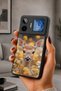 Gm 26 Pro Compatible Printed, Matte Black, Soft Silicone, Protective, Shock Absorbing Cover, Case