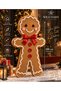 100 cm Decorative Cookie Man Christmas Ornament – Large Christmas Decoration, Display for Window and Home Decoration