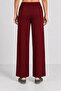 Comfortable Stretchy V-Neck Modal Suit Lrn0076 Claret Red - 6