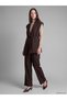 Two Mt Shop Quality Lcw Modest Brown Plain Women's Classic Vest - 2