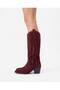 Kod.101, Western Style, Low-Cut, Thick Heel, No Laces or Zippers, Side Tassel, Boots, Genuine Leather - 3