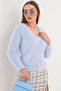 Women's Tess V-Neck Buttoned Soft Textured Knitwear Cardigan - 3