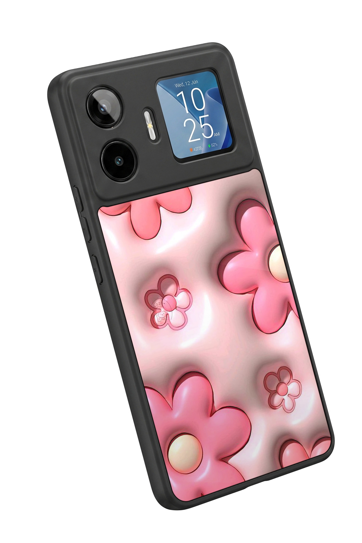 Gm 26 Pro Compatible Printed, Matte Black, Soft Silicone, Protective, Shock Absorbing Cover, Case - 3