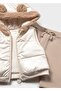 Baby Girl Vest Tracksuit Set Beige - 2