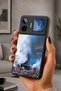Gm 26 Pro Compatible Printed, Matte Black, Soft Silicone, Protective, Shock Absorbing Cover, Case