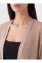 Alita City Lcw Everyday Beige Knitwear Plain Short Women's Cardigan with a Difference - 3