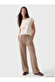 Two Mt Shop Quality Brown 3 Thread Flat Standard & Regular Women's Sweatpants