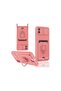 Samsung Galaxy A05 Case Zuma Silicone with Ring for Business Card - Pink