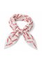 Ataturk Signature White Red 100% Cotton 52X52 cm Scarf Bandana (School, Event, Ceremony, Show) - 3