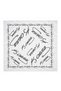 Ataturk Signature Patterned White 100% Cotton 52X52Cm Scarf Bandana (School, Event, Ceremony, Show) - 2