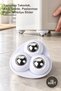 10 Pieces 360 Degree Rotatable Adhesive Ball Furniture Slider – Adhesive Wheel, Abs Body, Stainless Ball, Furniture Slider