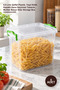 5 Pieces Deep Storage Box – 4.5 Liter Transparent Plastic, Green Locking Lid with Airtight Design, Kitchen Bathroom Pantry Storage Box