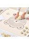Cream Color Silicone Dough Rolling Mat 50 × 70 cm – Large Dough Preparation Mat with Printed Bear Pattern – 1 Piece - 3