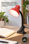 2 Pieces of Electric Table Lamp – 360 with Latch Clamping Base °   Rotating Head Reading and Study Lamp, Clamp Desk Lamp
