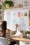 100X60 cm White Magnetic Wall Sticker Erasable Study Writing Board