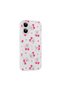 iPhone 16 Compatible Case with Camera Protection Patterned Clip Cover - Hearted Cherry - T42043 - 2