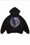 Asap Vlone Printed Oversize Hoodie Hooded Sweatshirt