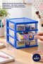 1 Piece Mini 3-Drawer Nightstand Organizer – Plastic Desk Organizer with Clear Drawers, Jewelry Box Organizer, Hobby and Stationery Storage Drawer