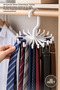 20 Pieces Belt Hanger – Rotating Organizer with 20 Hooks, Belt and Tie Hanger for Wardrobe Abs Plastic Organizer Belt Hanger Tie Rack