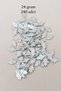 Oya Evening Dress Bracelet Necklace Plexi Metallic Plastic Sequins Silver Color 24 Gram 240 Pieces - Bnc586