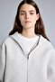 Relaxed Fit Hooded Zippered Pocket Scuba Diving Fabric Basic Cardigan H5571Ax26Au - 3