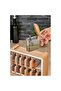 4-Piece Spice Rack Set with Stands and Spoons – 12-Compartment Plastic Modular Organizer with Transparent Lids, Spice Jar Rack - 4