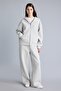 Relaxed Fit Hooded Zippered Pocket Scuba Diving Fabric Basic Cardigan H5571Ax26Au - 2