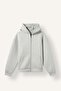 Relaxed Fit Hooded Zippered Pocket Scuba Diving Fabric Basic Cardigan H5571Ax26Au - 6