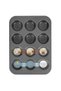 3-Piece Muffin Cupcake Mold – 12-Cavity Non-Stick Metal Mold, Heavy Steel Design, Metal Tool Compatible Muffin Tray Cupcake Pan - 3